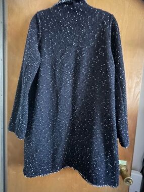 (New no tags )Max Studio Black Speckled Long Sleeve Knit Dress